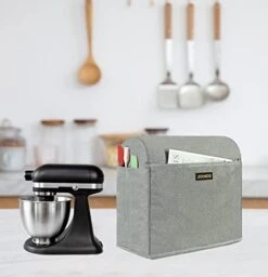 JOINDO Stand Mixer Cover Compatible For KitchenAid Tilt Head 4.5-5 Quart, Dust-proof Cover With Zipper Pocket For Kitchen Aid Mixer Accessories, Grey 10 JOINDO Stand Mixer Cover Compatible For KitchenAid Tilt Head 4.5-5 Quart, Dust-proof Cover With Zipper Pocket For Kitchen Aid Mixer Accessories, Grey -Wilton Shop 41Zf4EUHvTL