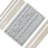 DIY Baroque Scroll Relief Cake Border Silicone Molds, Baroque Style Curlicues Scroll Lace Fondant Silicone Mold, European Frame Cake Decorating Tools, Relief Flower Lace Mould Mat(Gray) 2 DIY Baroque Scroll Relief Cake Border Silicone Molds, Baroque Style Curlicues Scroll Lace Fondant Silicone Mold, European Frame Cake Decorating Tools, Relief Flower Lace Mould Mat(Gray) -Wilton Shop 41Zfahj01XL
