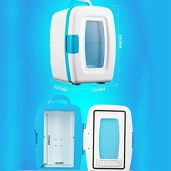 TONPOP Mini Fridge, Compact Portable Cooler Warmer Suit For Bedroom, Office, Dorm, Car (White) 9 TONPOP Mini Fridge, Compact Portable Cooler Warmer Suit For Bedroom, Office, Dorm, Car (White) -Wilton Shop 41ZgJevkQRS