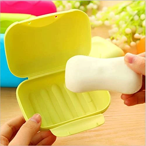 Soap Holder, Soap Holder 4 Pack, Travel Soap Container With Lid, Portable Bar Soap Case, Leakproof Soap Box With Perforations, Soap Dishes For Traveling, Camping, Gym (Color : Yellow, Size : 4 Soap Holder, Soap Holder 4 Pack, Travel Soap Container With Lid, Portable Bar Soap Case, Leakproof Soap Box With Perforations, Soap Dishes For Traveling, Camping, Gym (Color : Yellow, Size : - Image 2