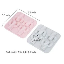 2-Pack Cactus Ice Cube Tray Cacti Silicone Molds For DIY Chocolate Candy Gummy Gelatin Jello Jelly Baking Cake Soap Crayons Wax Melt Plaster Of Paris Kitchen Pastry Tools (4-Cavity, Pink/Gree) 10 2-Pack Cactus Ice Cube Tray Cacti Silicone Molds For DIY Chocolate Candy Gummy Gelatin Jello Jelly Baking Cake Soap Crayons Wax Melt Plaster Of Paris Kitchen Pastry Tools (4-Cavity, Pink/Gree) -Wilton Shop 41Zr6ZQDTPL