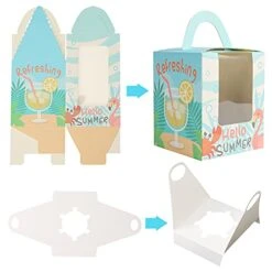 Cupcake Boxes, 30 PCS Cupcake Carriers Single Cupcake Carrier With Window Insert And Handle Pastry Containers Muffins For Favor Packing Bakery Wrapping Party -Wilton Shop 41a4BiMLZyS