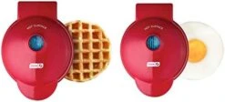 Dash Mini Maker Waffle Maker + Griddle, 2-Pack Griddle + Waffle Iron - Aqua -Wilton Shop 41a9fox4HhL. AC