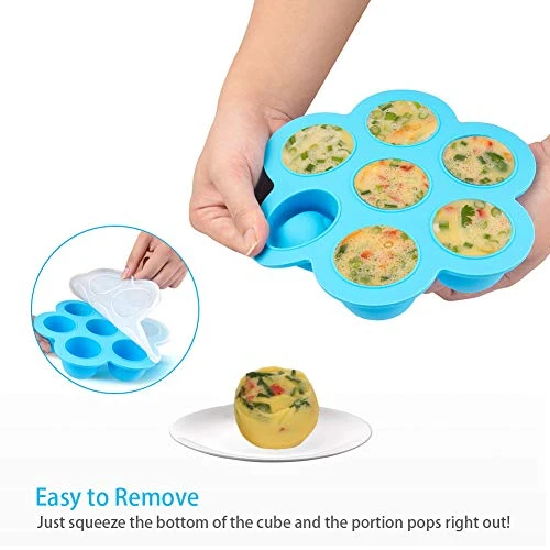 Ilicone Egg Bites Molds And Stackable Egg Steamer Rack - Fits 6qt & 8qt Pressure Cooker 4 Ilicone Egg Bites Molds And Stackable Egg Steamer Rack - Fits 6qt & 8qt Pressure Cooker - Image 2