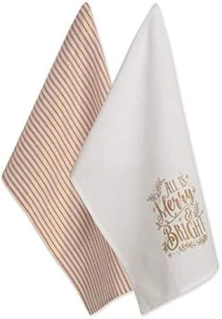 Christmas Tea Towels Decorative Kitchen Dish Towel Set, 18x28, Happy Holidays, 2 Piece -Wilton Shop 41aKXr0kDeL. AC