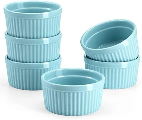 Ramekins, 4 Ounces Porcelain Souffle Dishes Set For Baking, Souffle Ramekins For Desert, Pudding. Set Of 6, White, Oven Safe 8 Ramekins, 4 Ounces Porcelain Souffle Dishes Set For Baking, Souffle Ramekins For Desert, Pudding. Set Of 6, White, Oven Safe - Image 6