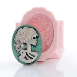 Lolita Skull Cameo Silicone Mold Food Safe Fondant, Chocolate, Candy, Resin, Polymer Clay, Jewelry, Craft Mold 7 Lolita Skull Cameo Silicone Mold Food Safe Fondant, Chocolate, Candy, Resin, Polymer Clay, Jewelry, Craft Mold -Wilton Shop 41acQCUQ6bL