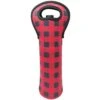Allydrew Insulated Neoprene Wine Tote, One Bottle, Red Plaid -Wilton Shop 41ahbwnyHWL