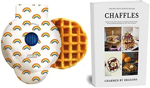 MINI Waffle Iron 4" HEART With The Best Keto Chaffle Recipe Book And Journal By Charmed By Dragons (4 Inch MINI RED HEART) 9 MINI Waffle Iron 4" HEART With The Best Keto Chaffle Recipe Book And Journal By Charmed By Dragons (4 Inch MINI RED HEART) - Image 7
