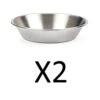 Endurance 18/8 Stainless Steel 6-Inch Mini Pie Pan (Pack Of 2) 1 Endurance 18/8 Stainless Steel 6-Inch Mini Pie Pan (Pack Of 2) -Wilton Shop 41angp19pTL