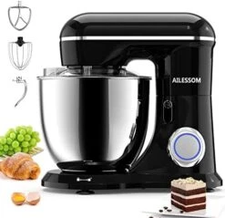 3-IN-1 Electric Stand Mixer, 660W 10-Speed With Pulse Button, Attachments Include 6.5QT Bowl, Dough Hook, Beater, Whisk For Most Home Cooks, Morandi Green -Wilton Shop 41ar7EZ0FZL. AC
