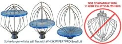 Hisk Wiper® PRO Compatible With KitchenAid Bowl-Lift Stand Mixers - Mix Without The Mess - The Ultimate Stand Mixer Accessory - Only Compatible With 6-Wire Whisks (Color: Red) -Wilton Shop 41aunSD90aL