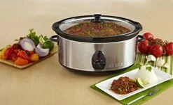 MUSA USA 3.7Qt / 3.5 Liters Stainless Steel Slow Cooker With Glass Lid And Detachable Base -Wilton Shop 41bUsX7Y8FL