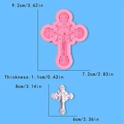 Fondant Mould DIY Chocolate Baking Cross Sugar Flipping Mold Cake Decoration Cross Silicone Mold Set Of Six 10 Fondant Mould DIY Chocolate Baking Cross Sugar Flipping Mold Cake Decoration Cross Silicone Mold Set Of Six -Wilton Shop 41bX37UDRIL