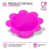 Silicone Cupcake Mold Liners Holders Baking Supplies Flower Shaped Muffin Liner Set Of 12 2 Silicone Cupcake Mold Liners Holders Baking Supplies Flower Shaped Muffin Liner Set Of 12 -Wilton Shop 41bb3HJwUNL