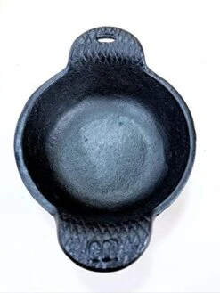 4 Pc Cast Iron Ramekins Bakeware Bowls 4 1/2" X 1 1/2", 12 Oz Capacity