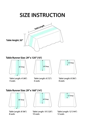 10ft Wedding Weave Table Runner For Sweetheart Table (Set Of 8, White & Navy Blue) 7 10ft Wedding Weave Table Runner For Sweetheart Table (Set Of 8, White & Navy Blue) - Image 5