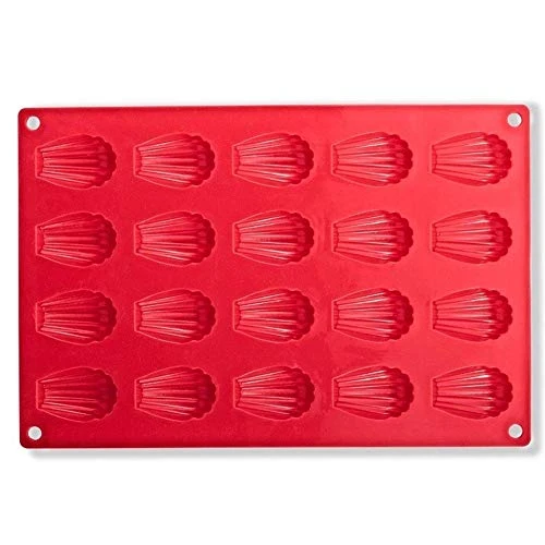 KNOKR Bakeware Sets, 20-Hole Silicone Cake Mold, High Temperature Resistant Non-Stick Coating Baking Mold, Shell Type Silicone Bread Mold 3 KNOKR Bakeware Sets, 20-Hole Silicone Cake Mold, High Temperature Resistant Non-Stick Coating Baking Mold, Shell Type Silicone Bread Mold