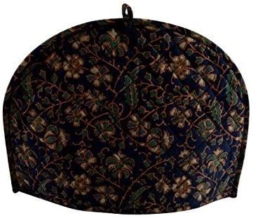 Tea Cozy For Teapot Kitchen Accessories Blue Tea Cozy Kettle Cover Cover Traditional Tea Quilt Floral Warmer Home Decorative Tea Pot Cozy For Keeping Warm (Dark Blue) 8 Tea Cozy For Teapot Kitchen Accessories Blue Tea Cozy Kettle Cover Cover Traditional Tea Quilt Floral Warmer Home Decorative Tea Pot Cozy For Keeping Warm (Dark Blue) - Image 6