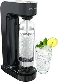Maker With BPA Free Bottle - CO2 Powered One Touch Fizz Control - Fresh Sparkling Water Maker - Homemade Sparkle Seltzer Soda Streaming Machine, Carbonated Water Machine For Home [C02 NOT INCLUDED] -Wilton Shop 41c6k2mE87L. AC