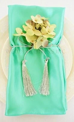 10 Pcs Satin 20" X 20" Dinner Table Linen Napkins For Restaurant Kitchen Dining Wedding Party Banquet Events - Copper -Wilton Shop 41c90pDJrL. AC