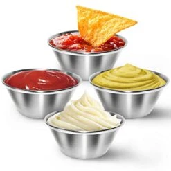 18 Pack Stainless Steel Condiment Sauce Cups Great For Dipping And Portion Cups, 1.5 Oz -Wilton Shop 41c99Ze1GzL