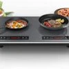 Induction Cooktop With 2 Burners, 9 Heating Level, Induction Cooktops 2 Burner With Child Safety Lock & Timer, Sensor Touch Control, 110~120V -Wilton Shop 41cJ1lFVosL