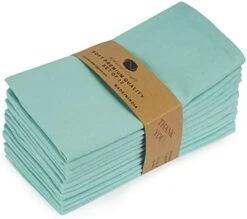 ATURALCRAFT Cloth Napkins Classic Cotton Set Of 12 Linen Blend Solid Color Dinner Napkins, Assorted Multi Pack -Soft And Comfortable Reusable Fabric - For Home Use Multicolor 18inch 18 ATURALCRAFT Cloth Napkins Classic Cotton Set Of 12 Linen Blend Solid Color Dinner Napkins, Assorted Multi Pack -Soft And Comfortable Reusable Fabric - For Home Use Multicolor 18inch -Wilton Shop 41cNtci4heL. AC