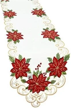 Festive Poinsettia Doilies For Christmas Holiday Table Centerpieces Decorations, Small Size, Round 12 Inch Set Of 6 -Wilton Shop 41cSbZGkmZL. AC 2