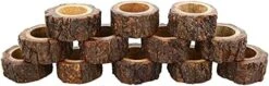 Set Of 12 Wooden Handmade Decorative Napkin Rings For Dinner Party Table Decor 1.5 Inch -Wilton Shop 41cU38AEezS. AC