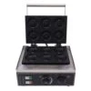 Luqeeg Commercial Electric Donut Maker, 6 Holes Double Sides Heating Donut Maker Machine, 0-5 Minutes Timer Thickened Models, Suitable For Restaurant, Bakery, Snack Bar, Teahouse, Home