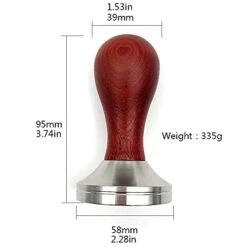 Boicafe Coffee Tamper 58mm, Espresso Hand Tamper 58mm,304 Stainless Steel Espresso Coffee Tamper 58mm With Mat -Wilton Shop 41clusTB8NL