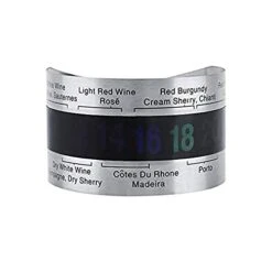 Drinking Temperature For Red Wine, Stainless Steel Bottle Beer Temperature Bracelet Sensor Home Brewing, Temperature Range: 4~24℃