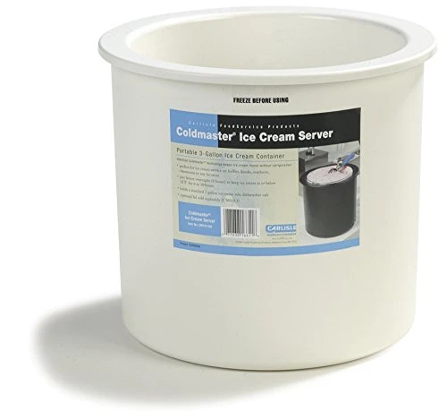 Master Plastic Ice Cream Server And Lid, 3 Gallon, White 3 Master Plastic Ice Cream Server And Lid, 3 Gallon, White
