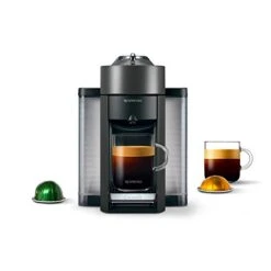 ENV135GY Coffee And Espresso Machine By De'Longhi, Graphite Metal Nespresso Vertuoline Coffee, Assortment, 30 Capsules -Wilton Shop 41cupamZFjL