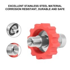 Keshow Co2 Inflation Bottle Connector Stainless Steel Soda Inflation Connector For Gear Soda Water Bottle Parts -Wilton Shop 41czAN9nfFL