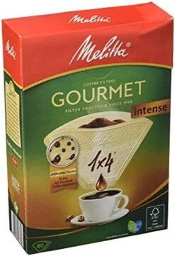 Melitta Gourmet Coffee Filters Size 1x4, 80 Coffee Filters, For Filter Coffee Makers, Brown -Wilton Shop 41d1B0lUMcL. AC