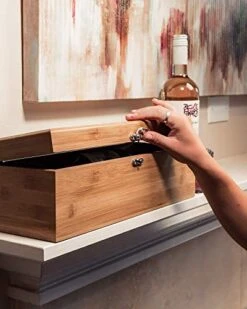 Bamboo Wood Wine Gift Box Set With Tools By Case Elegance -Wilton Shop 41dB2Hh8jdL