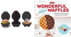 Dash Mini Maker Waffle Maker + Griddle, 2-Pack Griddle + Waffle Iron - Aqua -Wilton Shop 41dN9OVqzCL. AC