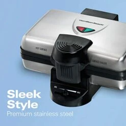 Hamilton Beach 2-Slice Non-Stick Belgian Waffle Maker & 2 Slice Extra Wide Slot Toaster With Shade Selector, Toast Boost, Auto Shutoff, Black (22633) 9 Hamilton Beach 2-Slice Non-Stick Belgian Waffle Maker & 2 Slice Extra Wide Slot Toaster With Shade Selector, Toast Boost, Auto Shutoff, Black (22633) -Wilton Shop 41dNnLSyIML