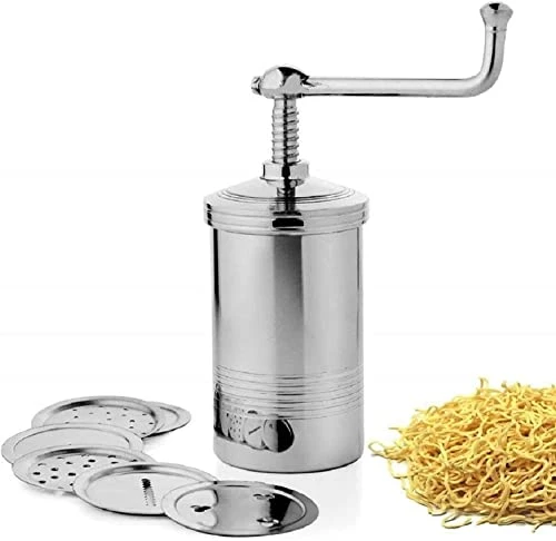 GENERIC Combo Pack Of Stainless Steel Sev Sancha 5 Jali Farsan Maker With Medu Vada Vada Maker South Indian WADA Maker Snacks Maker 5 GENERIC Combo Pack Of Stainless Steel Sev Sancha 5 Jali Farsan Maker With Medu Vada Vada Maker South Indian WADA Maker Snacks Maker - Image 3