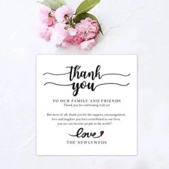 50 Wedding Place Setting Thank You Card, Wedding Thank You Card For Wedding Dinner, Reception Dinner Plate Decor. -Wilton Shop 41dScvgguzL