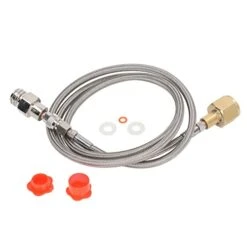 YYQTGG Refilling Connector, Soda Refill Adapter Firm Connection Long Hose Perfect Match Low Magnetic Permeability Stainless Steel Brass For Replacement(CGA320 To TR21-4) -Wilton Shop 41dTFrr3oPL 1