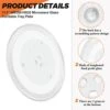 13.5" Microwave Glass Turntable Plate By Beaquicy - 13 1/2 Inches Glass Tray Replacement For GE Hotpoint Microwave - Replace Microwave Glass Tray # WB39X10032 JVM3160DF1BB JVM3160DF1CC JVM3160DF1WW -Wilton Shop 41djGDIzC5L