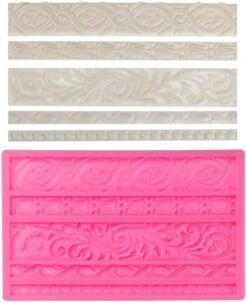 DIY Baroque Scroll Relief Cake Border Silicone Molds, Baroque Style Curlicues Scroll Lace Fondant Silicone Mold, European Frame Cake Decorating Tools, Relief Flower Lace Mould Mat(Gray) 15 DIY Baroque Scroll Relief Cake Border Silicone Molds, Baroque Style Curlicues Scroll Lace Fondant Silicone Mold, European Frame Cake Decorating Tools, Relief Flower Lace Mould Mat(Gray) -Wilton Shop 41dmzGYFRL. AC