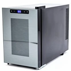 Avanti WCT6C4S Wine Cooler Refrigerator With 6 Bottle Capacity, Thermoelectric Cooling, Freestanding WineCellar, Temperature LED Display, Black -Wilton Shop 41dovYRBSjL