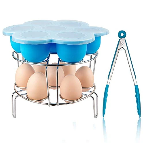 Ilicone Egg Bites Molds And Stackable Egg Steamer Rack - Fits 6qt & 8qt Pressure Cooker 3 Ilicone Egg Bites Molds And Stackable Egg Steamer Rack - Fits 6qt & 8qt Pressure Cooker