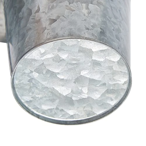 Small Metal Double Galvanized Bucket With Wooden Handle, Metal Double Pail For Wedding, Birthday, Office, Bathroom, Kitchen, And Farmhouse Home Decor (10 X 5 X 7.5 Inches) 6 Small Metal Double Galvanized Bucket With Wooden Handle, Metal Double Pail For Wedding, Birthday, Office, Bathroom, Kitchen, And Farmhouse Home Decor (10 X 5 X 7.5 Inches) - Image 4