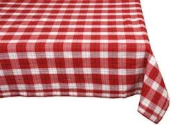 100% Cotton Checkered Buffalo Tablecloth - Washable Table Cover Perfect For Any Occasion Indoors Or Outdoors Red And White 52 X 52 -Wilton Shop 41e11ytLq6L. AC
