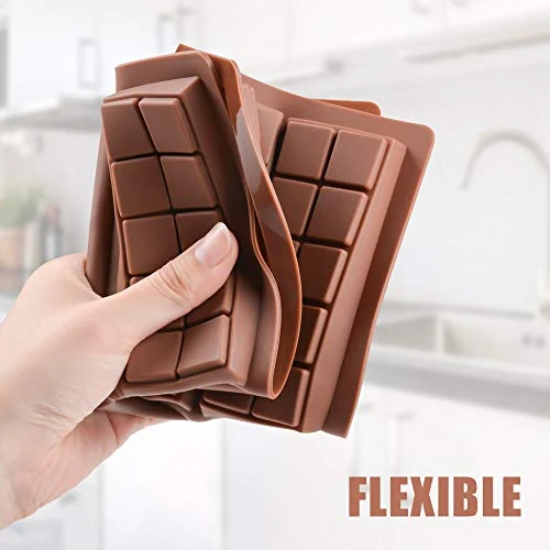 Chocolate Bar Molds - Silicone Break Apart Protein And Engery Bar Candy Chocolate Molds Pack Of 2 5 Chocolate Bar Molds - Silicone Break Apart Protein And Engery Bar Candy Chocolate Molds Pack Of 2 - Image 3